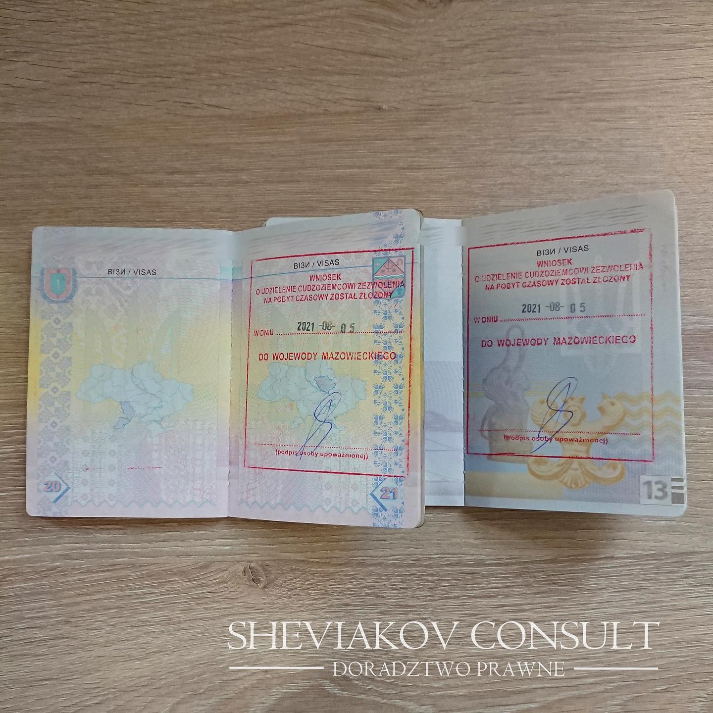 Подано на 2 карты побыта 05.08.2021 Pobyt czasowy ?