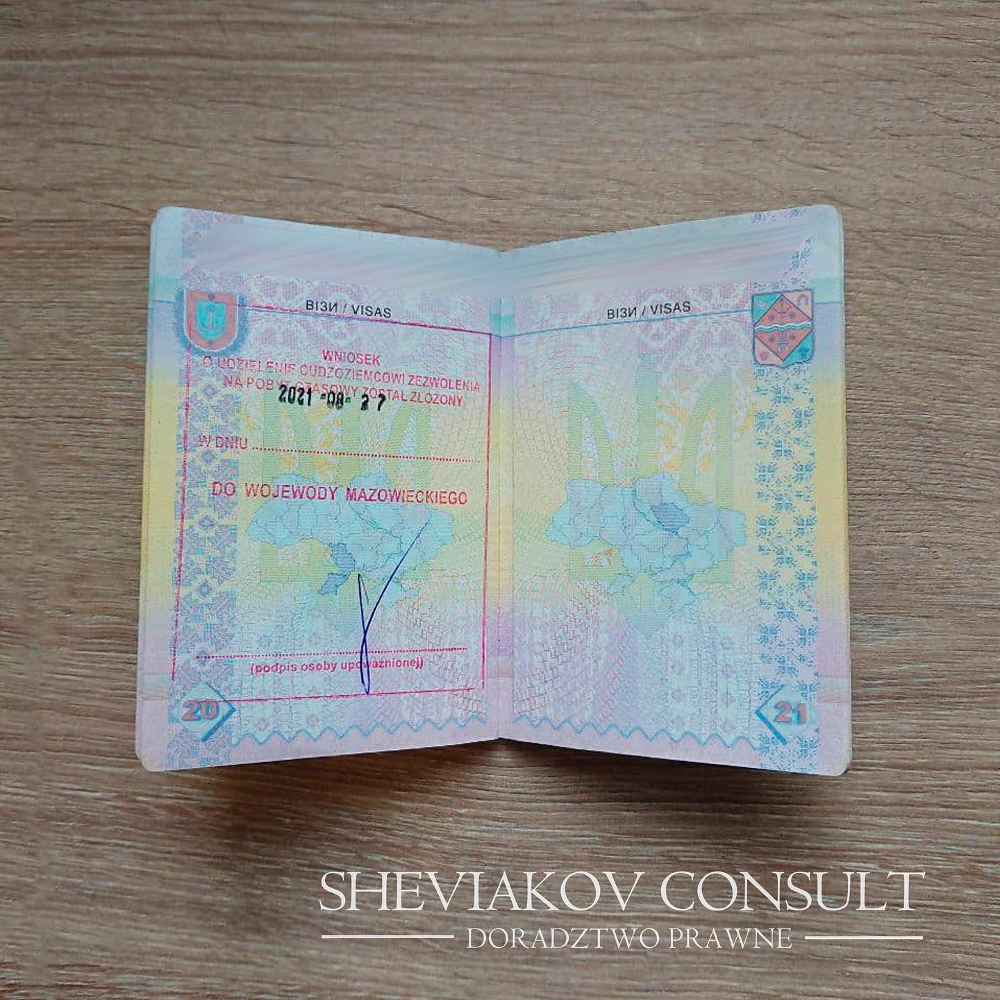 Подано 27.08.2021 Pobyt czasowy ?